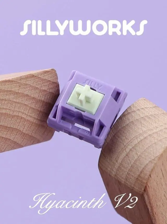 Alt view image 2 of 7 - Sillyworks HMX Hyacinth V2 Switch, 5Pin Linear Pre-Lubed Switch for Custom Mechanical Keyboard(V2,110PCS)