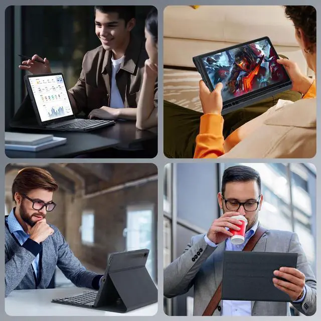 Alt view image 7 of 7 - EHLCYS Keyboard Case for iPad (A16) 11th Generation 11 inch 2025/iPad 10th Generation 10.9 inch, Detachable Wireless Bluetooth Keyboard, Ultra-Thin Folio Case with Pen Holder and Mouse,Blue