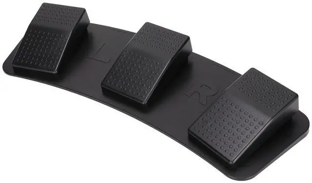 Main image of USB Triple Foot Pedal, Mouse Keyboard String and Multimedia Functions Wired USB Switcher with Custom Programming, with Wide Pedals for Comfort (FS23_P (photoelectric Switch))