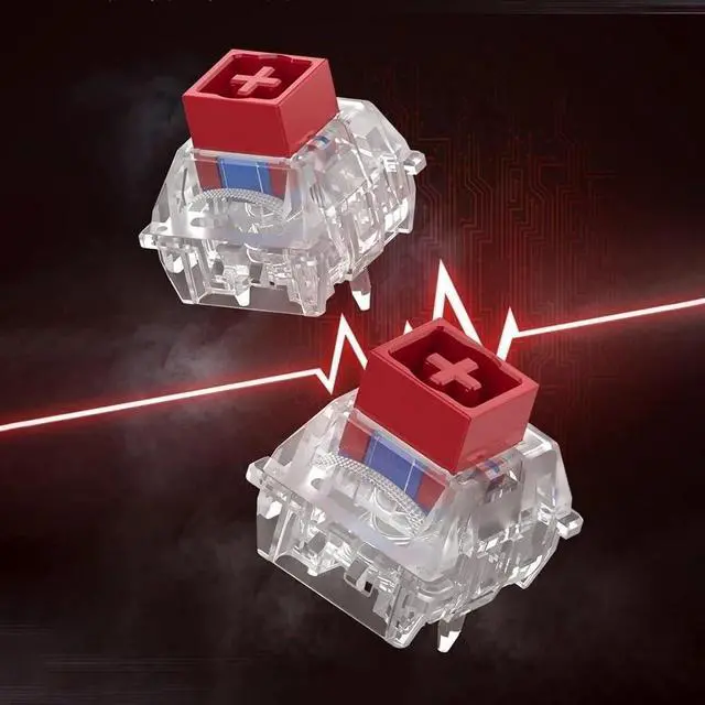 Alt view image 6 of 7 - TTC RGB Magneto Switch, Linear Pre-lubed Hall-Effect King of Magnetic Switch for Wooting/Rakka/Melgeek/APEX PRO(70PCS)