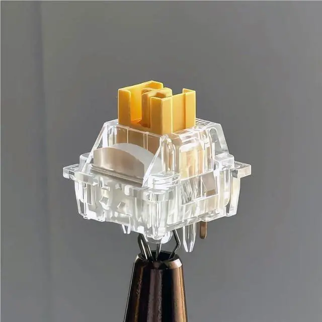 Alt view image 5 of 7 - Outemu Silent Peach V3 RGB Switch, Pre-Lubed Silent Linear Transparent Switch for Custom Mechanical Keyboard(90PCS)