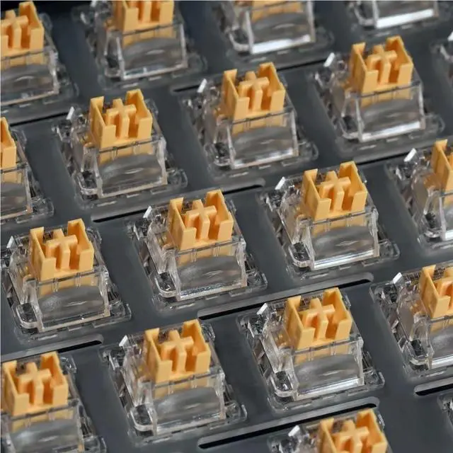 Alt view image 7 of 7 - Outemu Silent Peach V3 RGB Switch, Pre-Lubed Silent Linear Transparent Switch for Custom Mechanical Keyboard(90PCS)