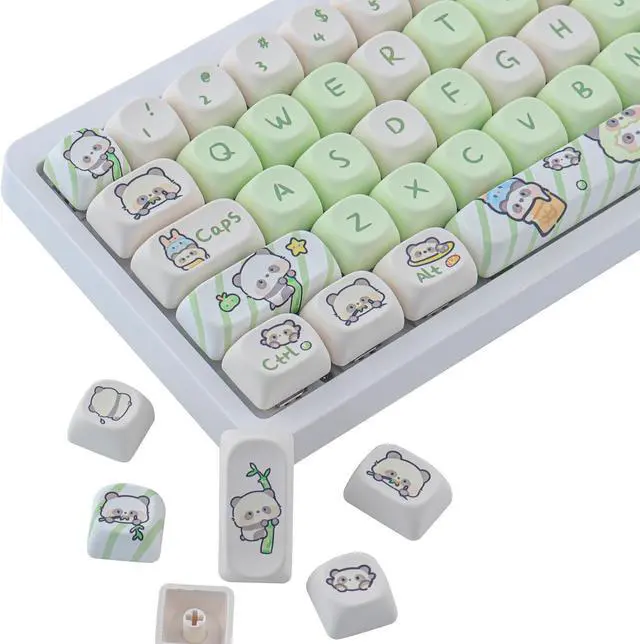 Main image of JOMKIZ 140 Keys PBT Keycaps,MOA Profile Keycaps Dye Sublimation Customized ANSI Layout Keycaps Set Compatible with Cherry MX Switches Mechanical Keyboards