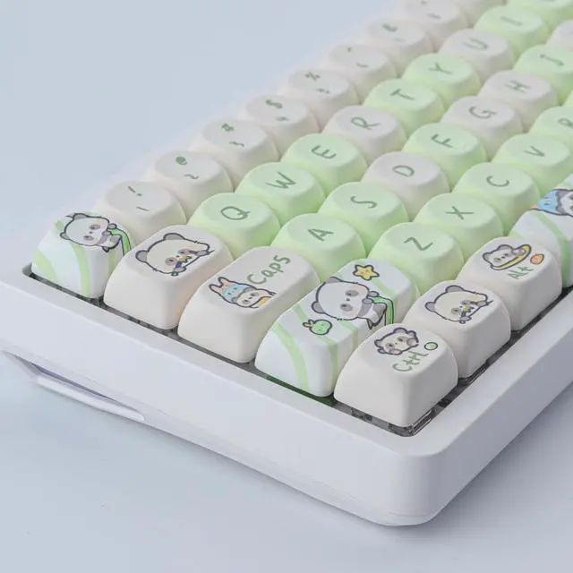 Alt view image 4 of 7 - JOMKIZ 140 Keys PBT Keycaps,MOA Profile Keycaps Dye Sublimation Customized ANSI Layout Keycaps Set Compatible with Cherry MX Switches Mechanical Keyboards