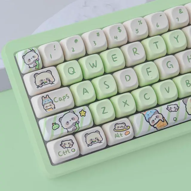 Alt view image 6 of 7 - JOMKIZ 140 Keys PBT Keycaps,MOA Profile Keycaps Dye Sublimation Customized ANSI Layout Keycaps Set Compatible with Cherry MX Switches Mechanical Keyboards