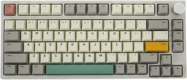 Main image of GK GAMAKAY TK75 SE Mechanical Keyboard, Compact Size (White-Outemu Brown Switch)