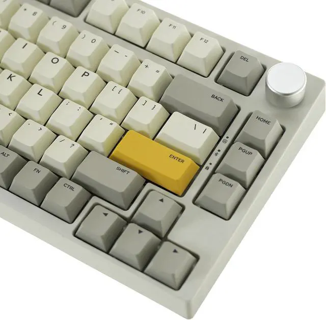Alt view image 3 of 7 - GK GAMAKAY TK75 SE Mechanical Keyboard, Compact Size (White-Outemu Brown Switch)