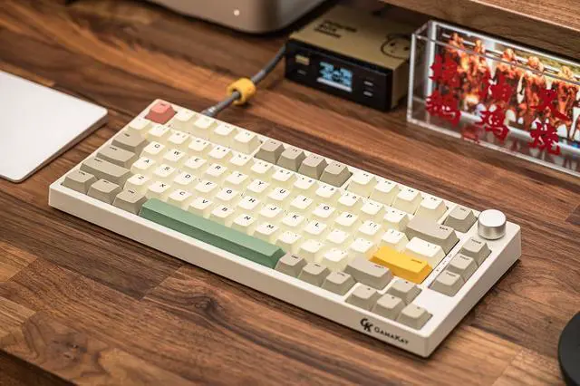 Alt view image 5 of 7 - GK GAMAKAY TK75 SE Mechanical Keyboard, Compact Size (White-Outemu Brown Switch)
