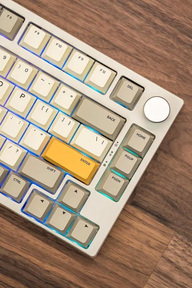 Alt view image 7 of 7 - GK GAMAKAY TK75 SE Mechanical Keyboard, Compact Size (White-Outemu Brown Switch)