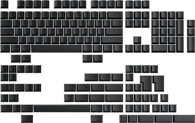 Main image of Ranked POM Jelly Premium Translucent Keycap Set | 1.45 mm Thick POM | Cherry Profile for Custom Mechanical Keyboard (Black Ink, 169 Keys)