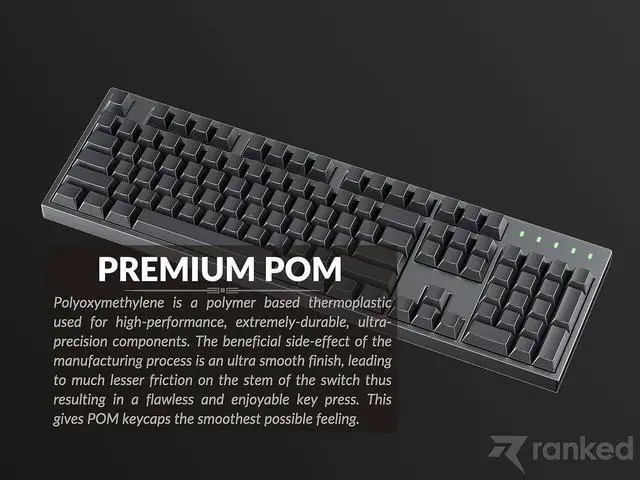 Alt view image 4 of 7 - Ranked POM Jelly Premium Translucent Keycap Set | 1.45 mm Thick POM | Cherry Profile for Custom Mechanical Keyboard (Black Ink, 169 Keys)