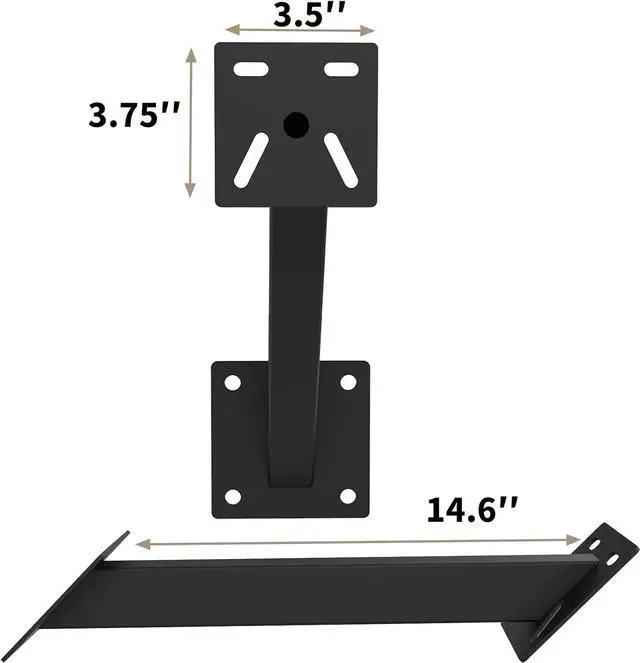 Alt view image 2 of 7 - Keypad Mounting Post Bracket Heavy-Duty Universal Pedestal Mount Ghost Controls Gooseneck for Keypads on Automatic Gate Opener Systems, 14.6" 1-Pack for Car