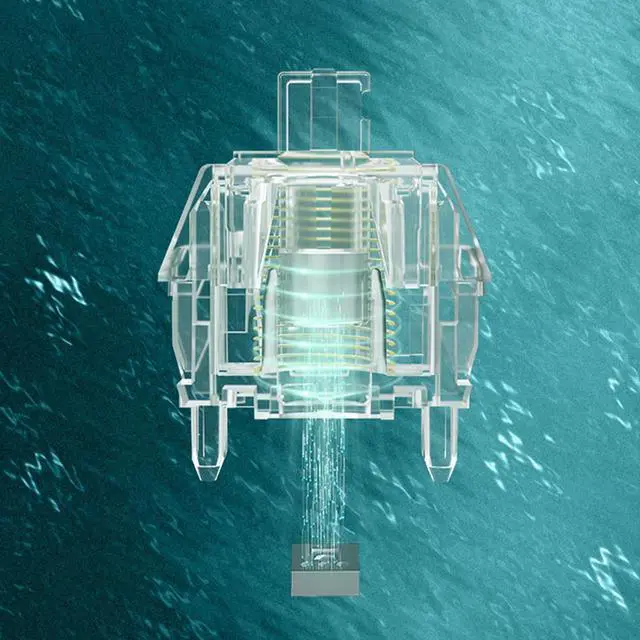 Alt view image 5 of 7 - GATERON Magnetic Jade Max Keyboard Switches, Linear Factory Pre-lubed Fully Transparent Gold-Plated Spring Permanent Magnet Freely Setting Pre-Travel Key Switches for Magnetic Gaming Keyboard(90PCS)