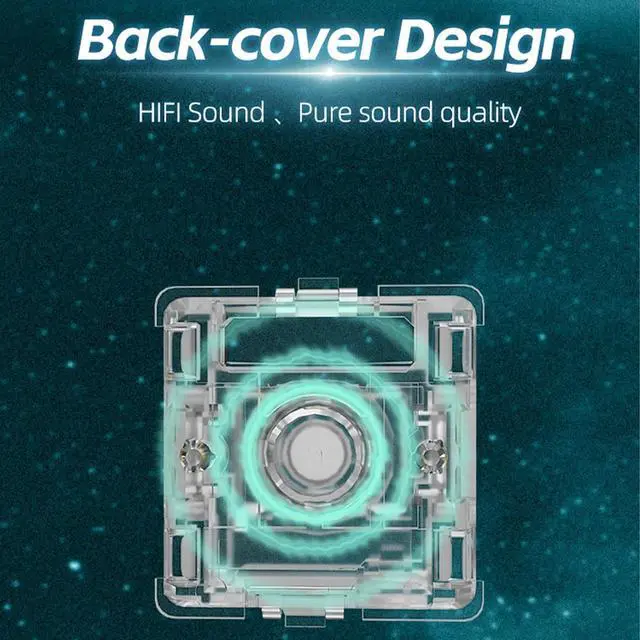 Alt view image 7 of 7 - GATERON Magnetic Jade Max Keyboard Switches, Linear Factory Pre-lubed Fully Transparent Gold-Plated Spring Permanent Magnet Freely Setting Pre-Travel Key Switches for Magnetic Gaming Keyboard(90PCS)