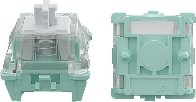 Main image of CN GAMING GATERON Magnetic Jade Keyboard Switches, Linear Factory Pre-lubed Freely Setting Pre-Travel Key Switches for Mechanical Keyboard (90, Magnetic Jade)