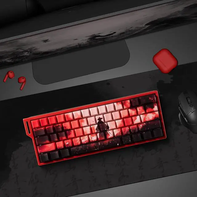 Alt view image 6 of 7 - XVX PBT Keycaps, Side Printed Shine Through Keycap Set, Cherry Profile Dye Sublimation Keyboard Caps Suitable for 60% 65% 75% 100% Cherry Gateron MX Switches Mechanical Keyboard