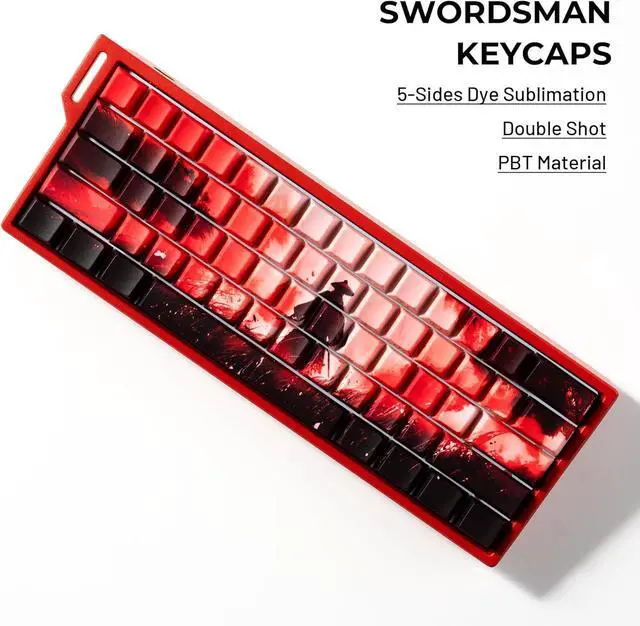 Alt view image 7 of 7 - XVX PBT Keycaps, Side Printed Shine Through Keycap Set, Cherry Profile Dye Sublimation Keyboard Caps Suitable for 60% 65% 75% 100% Cherry Gateron MX Switches Mechanical Keyboard