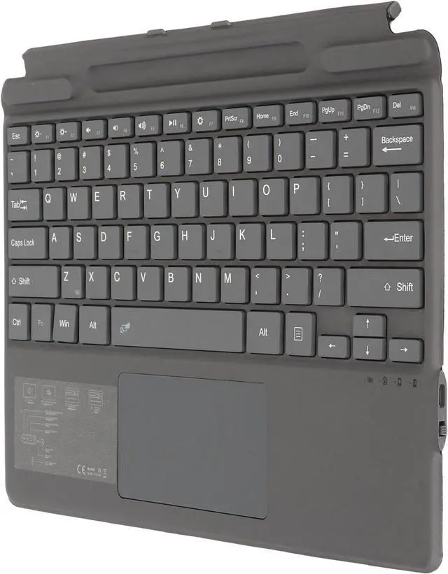 Alt view image 5 of 7 - Keyboard for Pro 8/X/9, Portable BT5.0 Cordless Keyboard, Multi Gesture Touchpad Type Cover for Pro 8/X/9, Silent Typing Experience (with Colorful Backlit(450mAh