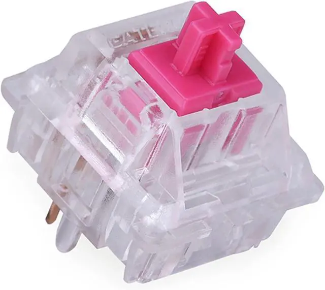 Main image of Gateron KS-6 Aliaz Silient Pink Switches Tactile 5 Pins RGB for Mechanical Keyboard (72PCS)