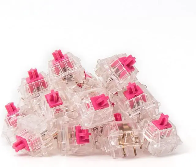 Alt view image 4 of 4 - Gateron KS-6 Aliaz Silient Pink Switches Tactile 5 Pins RGB for Mechanical Keyboard (72PCS)