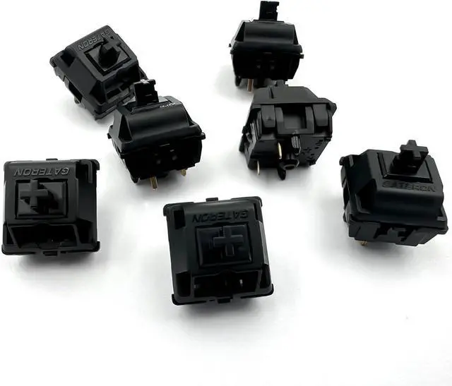 Alt view image 4 of 6 - Gateron Oil King 3.0 Switches for Mx Mechanical Keyboard,5-Pin 55gf Linear/Pre-Lubed/Triple-Enhanced Pin Switches(36pcs,Oil King)