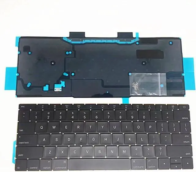 Main image of Replacement Keyboard and Keyboard Backlight and Rivet Screw Compatible with MacBook Pro 13 Inch Retina Display Model A1708 2016-2017 Year EMC 2978 EMC 3164