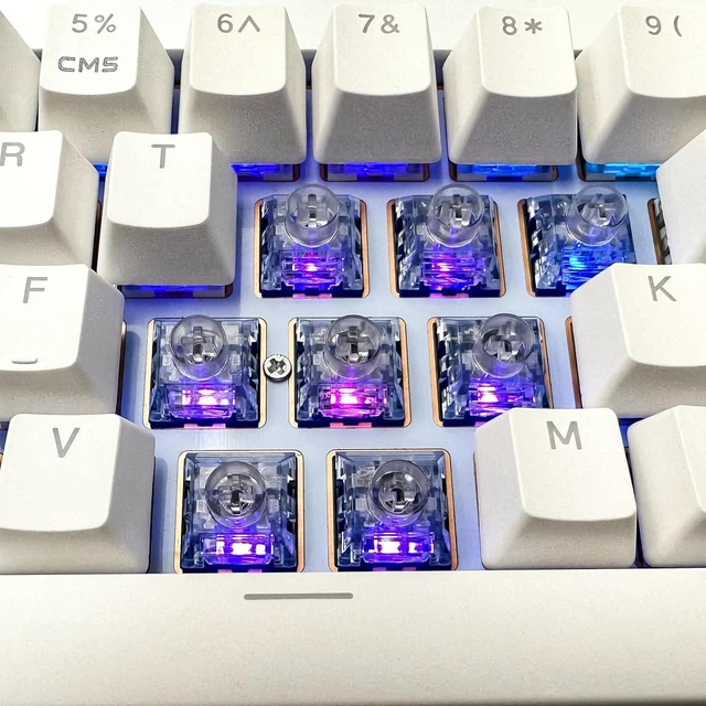Alt view image 4 of 7 - Silent Keyboard Switches,Kailh Box Deep-Sea Silent Islet Switches for Mechanical Keyboard,3-Pin 45gf Linear/Dustproof/Long Life SwitchesSilent Islet,36Pcs