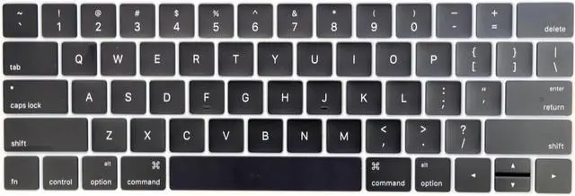 Alt view image 2 of 7 - Replacement Keyboard Keycaps,Full Set of US Replacement Keycaps QWERTY for Mb Pro Retina 13" / 15" Model A1706 A1707 2016 2017 Year