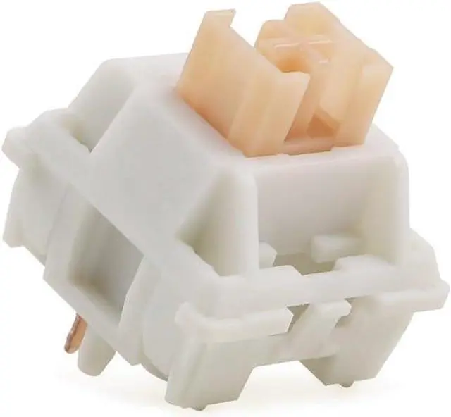 Main image of Outemu Cream Yellow Pro V2 Switch, 5Pin Pre-Lubed Silent Tactile Switch for Custom Mechanical Keyboard(110PCS)