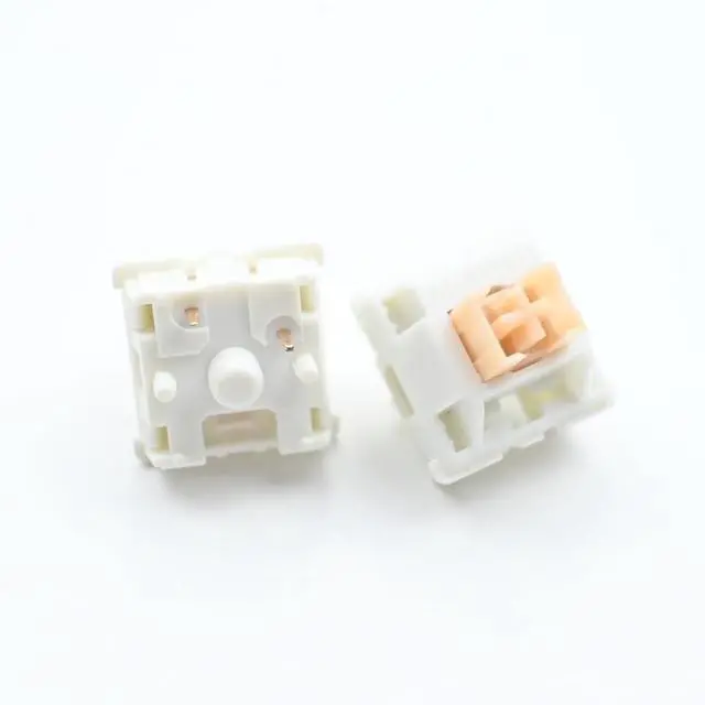 Alt view image 4 of 7 - Outemu Cream Yellow Pro V2 Switch, 5Pin Pre-Lubed Silent Tactile Switch for Custom Mechanical Keyboard(110PCS)