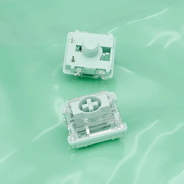 Alt view image 5 of 5 - Zjmehty GATERON KS-33 Low Profile Jade 2.0 Switches for MX Mechanical Keyboard,3 Pin/65gf Tactile/RGB LED/Factory Pre-lubed Switches(108Pcs)