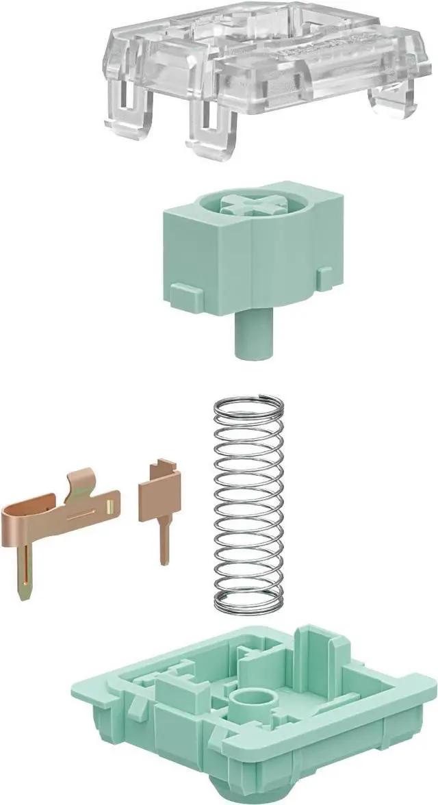 Alt view image 4 of 5 - Zjmehty GATERON KS-33 Low Profile Jade 2.0 Switches for MX Mechanical Keyboard,3 Pin/65gf Tactile/RGB LED/Factory Pre-lubed Switches(108Pcs)