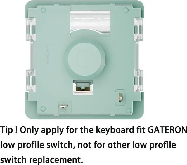 Alt view image 2 of 5 - Zjmehty GATERON KS-33 Low Profile Jade 2.0 Switches for MX Mechanical Keyboard,3 Pin/65gf Tactile/RGB LED/Factory Pre-lubed Switches(108Pcs)