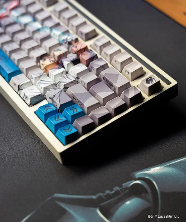 Alt view image 7 of 7 - Team Liquid Star Wars Skywalker PBT Dye Sub Keycaps for Mechanical Gaming Keyboards, Cherry MX Switches, Custom Side Print, ANSI ISO Support, US Layout