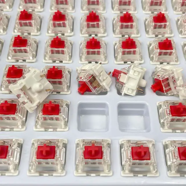 Alt view image 5 of 6 - Gateron G Brown Pro 3.0 Switches Pre-lubed 3pin RGB SMD Linear for Gaming Mechanical Keyboard (72Pcs, Pro Red 3.0)