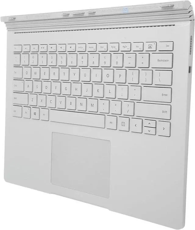 Alt view image 7 of 7 - Replacement Keyboard for Book 1, 1704 Aluminum Alloy Quick Response Keyboard with Touchpad for Book 1, Silver