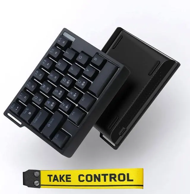 Alt view image 6 of 7 - HE30 Mechanical Game Keyboard with Colorful Lighting Enhances Durability for Office Game Use Quick Action Keypad