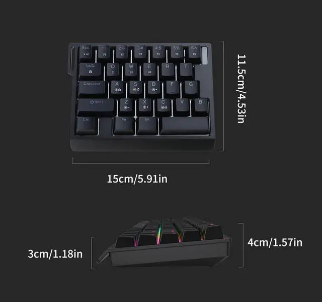 Alt view image 7 of 7 - HE30 Mechanical Keyboard Switches Color Backlighting for Rapid Response and Smooth Typing for Various Setting