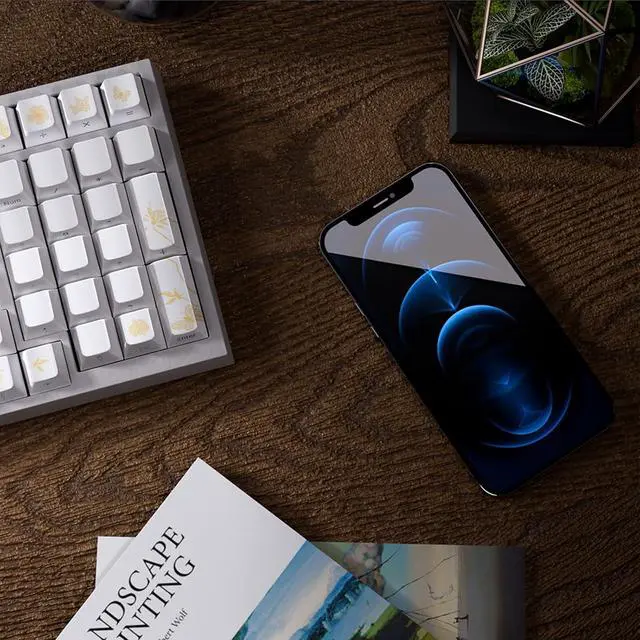 Alt view image 4 of 7 - 146/136Keys Keycaps Customs Platinums Embroidery Keycap Set Side Print Backlit Caps for Mechanical Keyboard Side Print Keycap