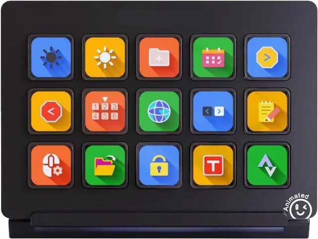 Main image of Live Stream Command Centers 15Customizable Button Ai Keyboards Stream Controller for Mutiple Apps Content Creation Controller Deck