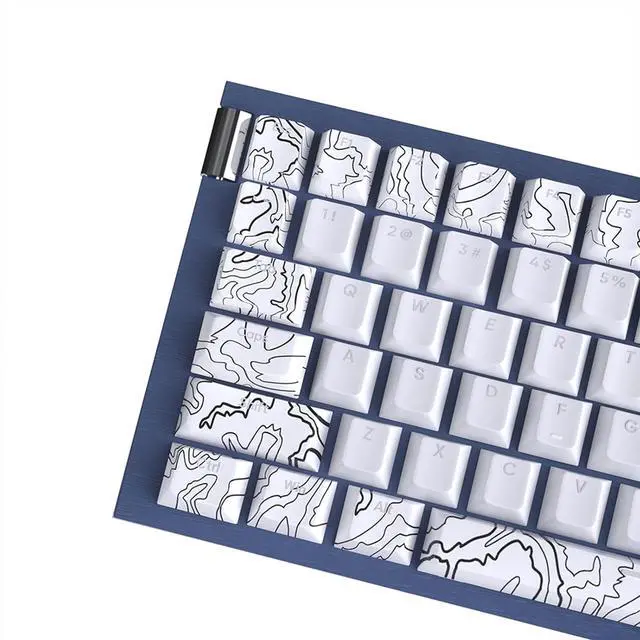 Alt view image 7 of 7 - Azxcvbnm - Double-shot backlit keys, altitude line, five-sided sublimation mechanical keyboard