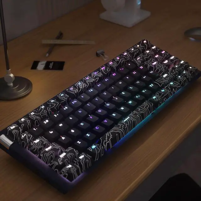 Alt view image 3 of 7 - Thick Key Cap Set Double Shot Backlit Key Cap Sublimation Mechanical Keyboard Key Cap Special Advanced Line