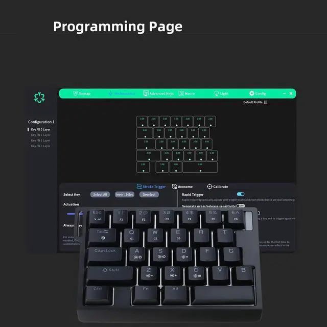 Alt view image 3 of 7 - HE30 Mechanical Keyboard Switches Color Backlighting for Rapid Response and Smooth Typing for Various Setting