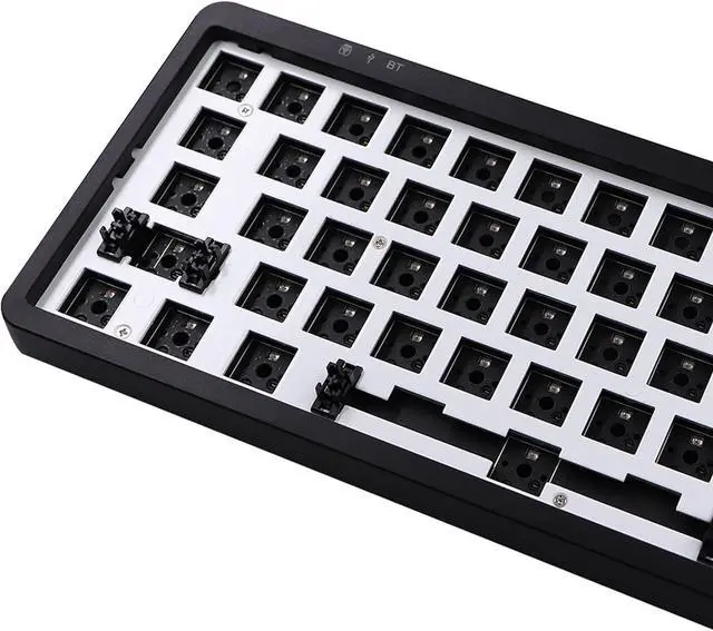 Alt view image 6 of 7 - Ldabrye LK67/KF068 Hot Swappable Acrylic Cord Mechanical Keyboard Barebone Kits Programmable Switches Macropad