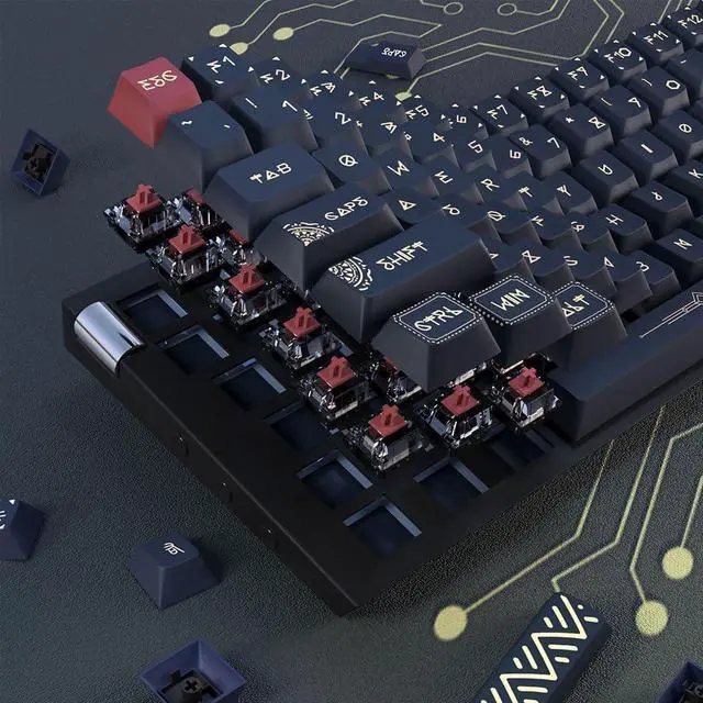 Alt view image 7 of 7 - 142Key Ruins Keycaps Original Height Dye Sublimation Process Keycap for Mechanical Keyboards Switches Ancient Ruins Keycaps