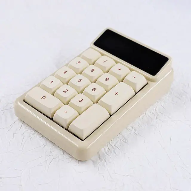 Alt view image 4 of 7 - KM17 Ergonomic Numeric Keypad with Auto Sleep 17Keys Mechanical Keyboard Hot Swappable Mechanism for Customization