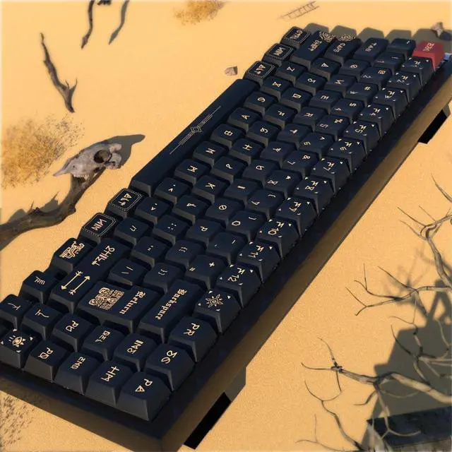 Alt view image 6 of 7 - 142Key Ruins Keycaps Original Height Dye Sublimation Process Keycap for Mechanical Keyboards Switches Ancient Ruins Keycaps