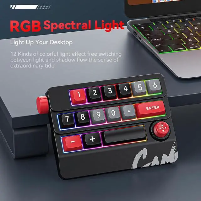 Alt view image 5 of 7 - Mechanical Gaming Keyboard Customizable With Hot Swappable Switches Small Keypad