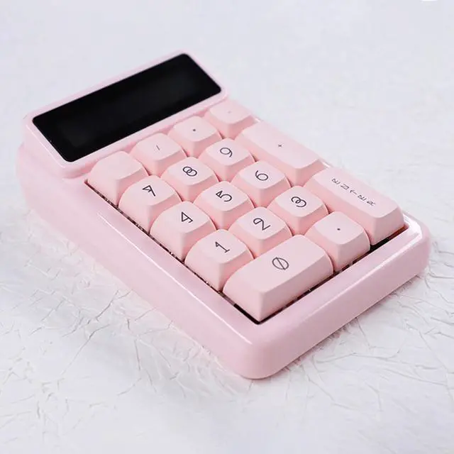 Alt view image 3 of 7 - KM17 Ergonomic Numeric Keypad with Auto Sleep 17Keys Mechanical Keyboard Hot Swappable Mechanism for Customization
