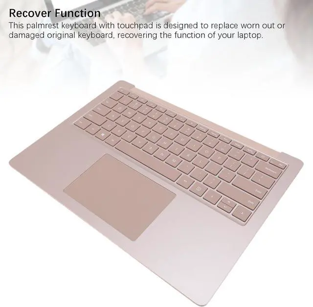 Alt view image 2 of 7 - GOWENIC Laptop Palmrest Keyboard, OEM Replacement,US Layout Design, WithTouchpad, for Surface Laptop 3 4 5 1951 13.5 Inch